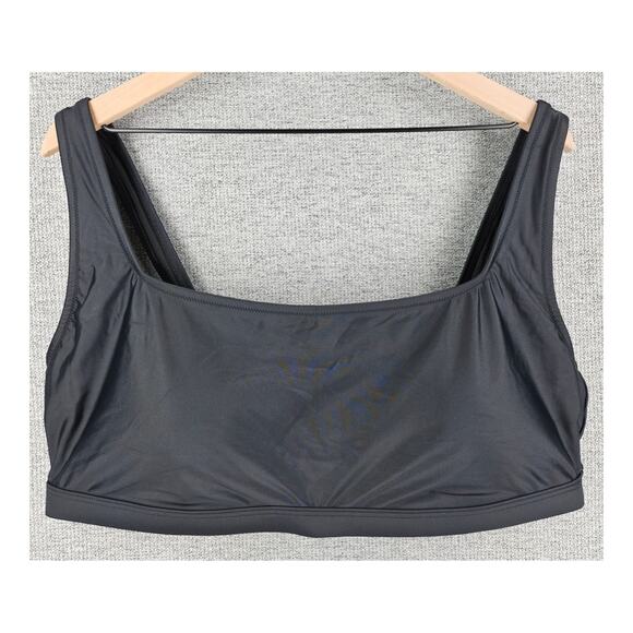 MADEWELL PLUS WOMENS BLACK BALCONETTE BIKINI TOP SECOND WAVE SIZE 3X STYLE MD347 - Picture 1 of 10